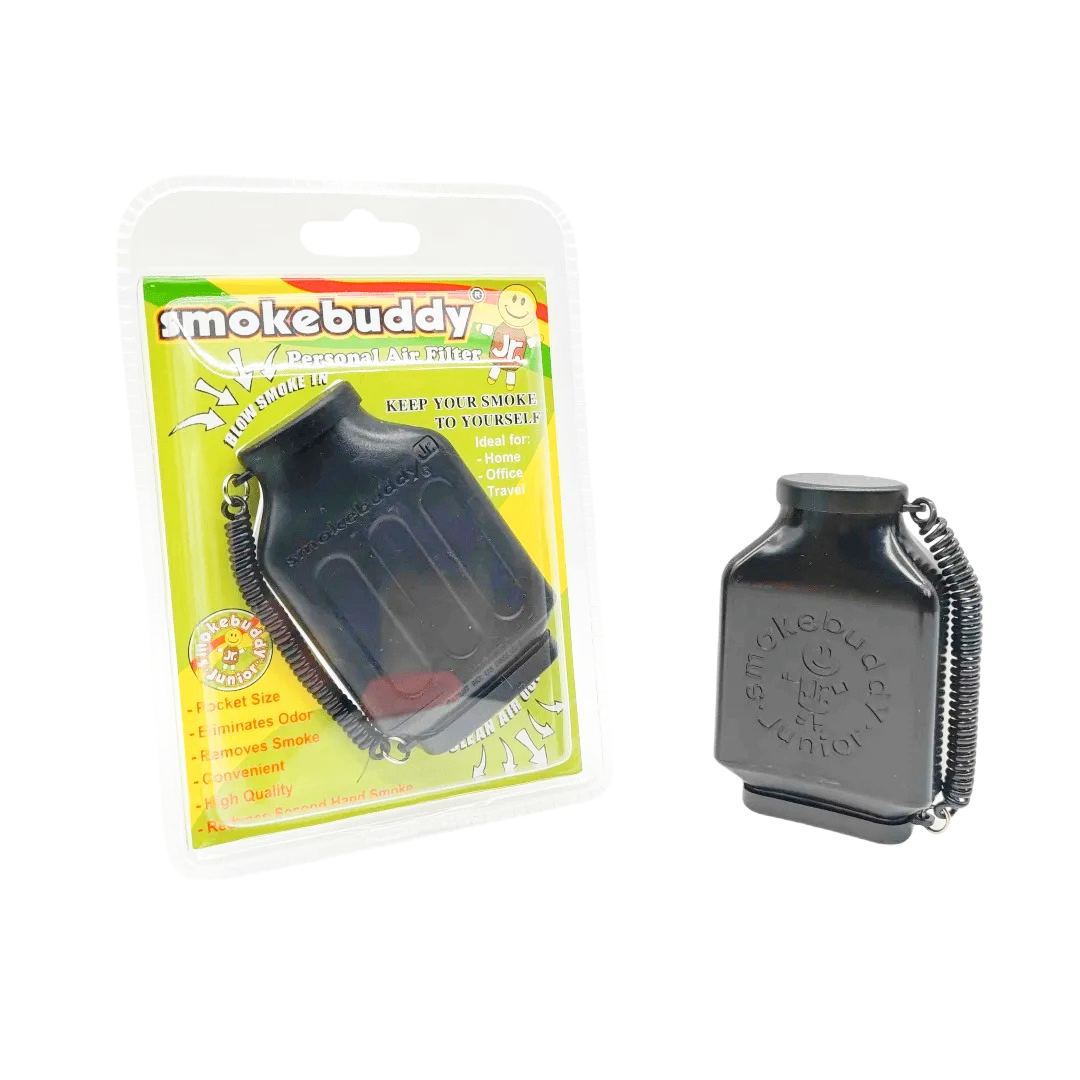 Dry Herb Vaping Accessories - Smokebuddy Jr Black Osobisty Filtr Powietrza,
